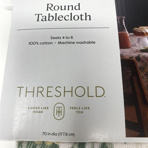 Target 70"x70" Floral Tablecloth Spring Easter Threshold™ - Picture 5 of 8